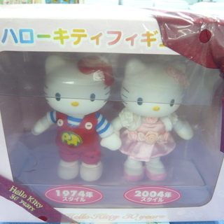 未使用品 レトロ ハローキティ フィギュアセット ３０周年 西岡店 