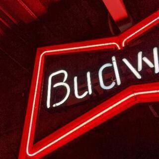 【売約済み】　Budweiser バドワイザー　ネオン管　ネオン　看板　ビルボード　ビンテージ　検　usa輸入品　アメリカ　アメリカン　カジュアル　ショップ　バー　インテリア　スイッチ　オン　オフ　の画像