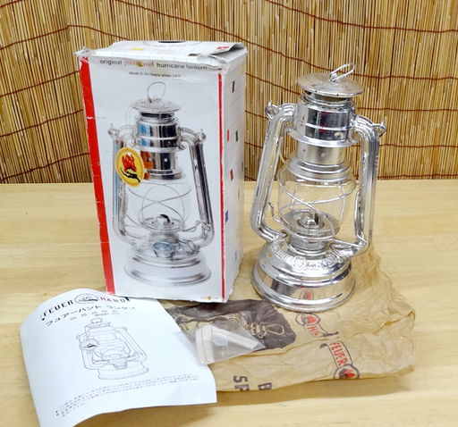 未使用・ややサビ有★フュアーハンド 灯油ランタン ベイビースペシャル276 ドイツ製 ニャー社/替え芯 取説 元箱付 ハリケーン FEUERHAND アウトドア 釣り キャンプ ☆ PayPay(ペイペイ)決済可能 ☆ 札幌市 豊平区 平岸 アウトレットモノハウス