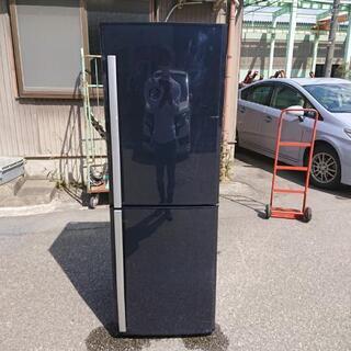 大きな2ドア冷蔵庫 ﾐﾂﾋﾞｼ MR-H25 黒 