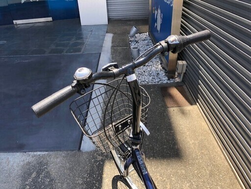 紺色　ネイビー　折りたたみ自転車　きれいです　使用頻度少ない