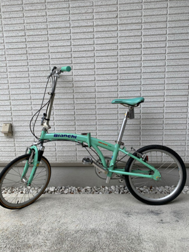【中古品】Bianchi ビアンキ折りたたみ自転車 MILANO-CD 20インチ３段変速