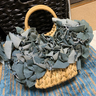 藤編み込み籠bag   新品　お値下げしました！
