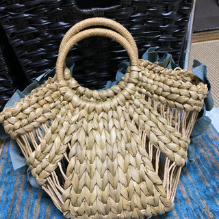 藤編み込み籠bag   新品　お値下げしました！の画像