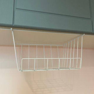 戸棚下収納ラック・白　2個セット