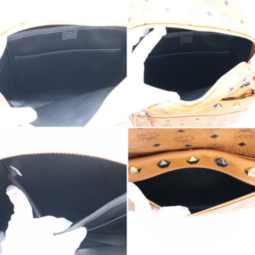 《MCM/スタッズレザー バックパック》Sランク 新品、未使用品 袋 冊子