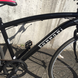 フェラーリ クロスバイク 黒 自転車 28インチ Ferrari ギア7段 福岡市