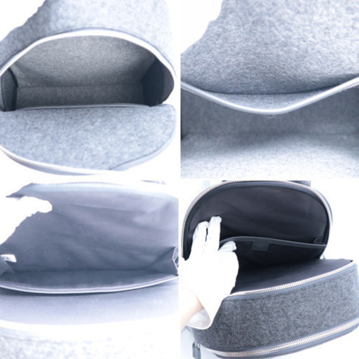 《MCM/ロゴ バックパック》グレー MMK 9AVE52 Sランク 未使用品