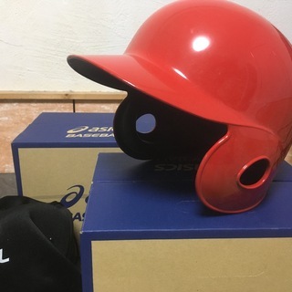 【新品】asics 野球 バッティングヘルメットの画像