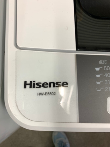 洗濯機　HISENSE HW-E5502 5.5kg 2019年製