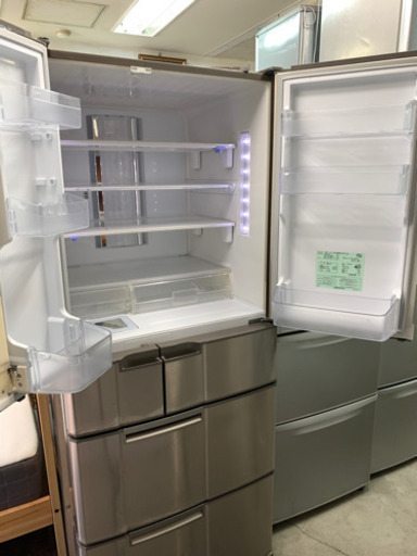 冷凍冷蔵庫 6ドア 三菱 MR-E60P-T1 601L 2009年製