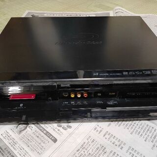 無料！！差し上げます！ジャンク品。東芝HDDブルーレイレコーダーREGZA RD-X10　純正リモコン付きの画像