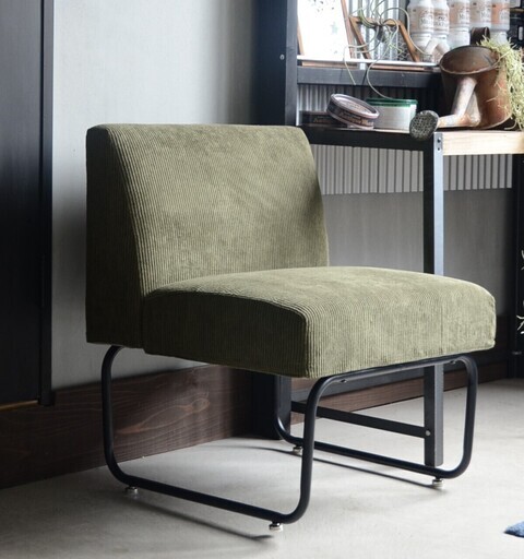 （5/15受渡し予定）■ソファ4Pセット 替えカバー付（コーデュロイグリーン）■