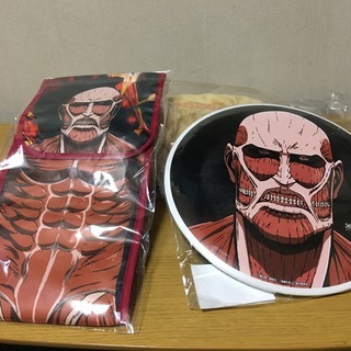 進撃の巨人　モコモコカオニャン　新品3点セットです。の画像