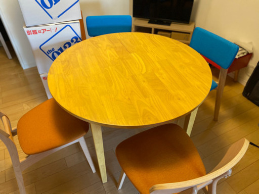 大幅お値下げ❗️【超美品】ダイニングテーブルセット　北欧風　5/25まで