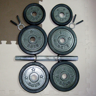 ダンベル　15kg　ラバー付き