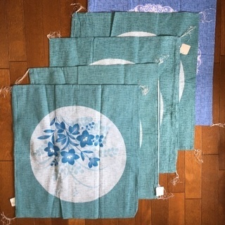 【新品】座布団カバー　夏用　55×59cm　5枚