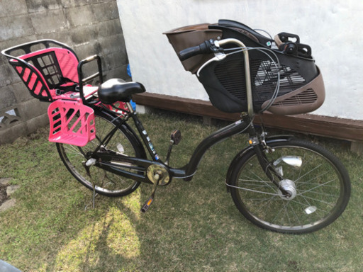 早い者勝ち【中古】子供乗せ自転車　前輪タイヤ新品交換済み