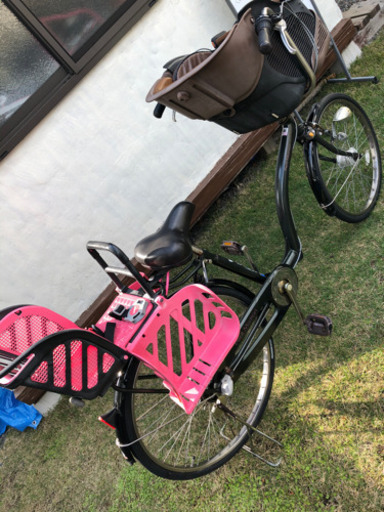 早い者勝ち【中古】子供乗せ自転車　前輪タイヤ新品交換済み