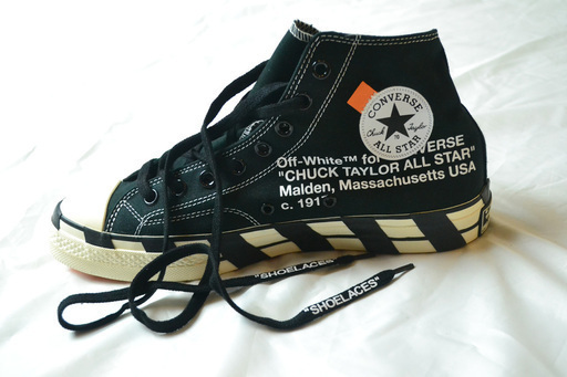 未使用/新古品■コンバース x オフホワイト チャックテイラー オールスター/CONVERSExOFF-WHITE■黒x白■/US10