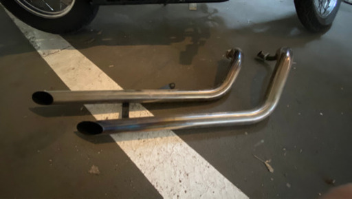 ヤマハドラックスター400スラッシュカットマフラー！