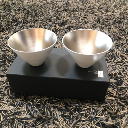 有田ポーセリンラボ♡JAPAN SNOW 小鉢 小飯碗 プラチナ 2つセット