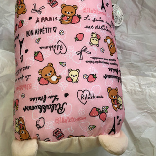 リラックマ パリのいちご かまぼこ型クッション コリラックマの画像