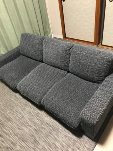 ソファ　３人　※ローソファ