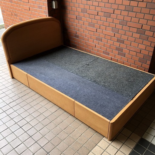 セミダブルベッド　引き出し付きベッド　H SW１
