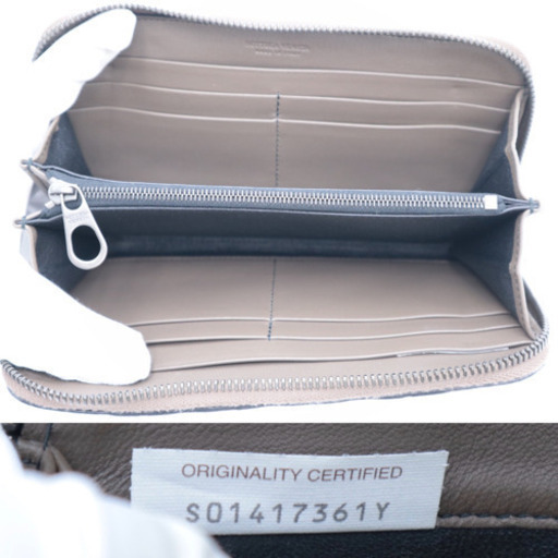 《BOTTEGA VENETA オーストリッチ ラウンドファスナー》Aランク