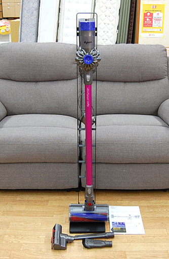 dyson コードレスクリーナー v6 fluffy origin SV09 掃除機 充電式 ピンク系 サイクロン ダイソン ☆ PayPay(ペイペイ)決済可能 ☆ 札幌市 清田区 平岡