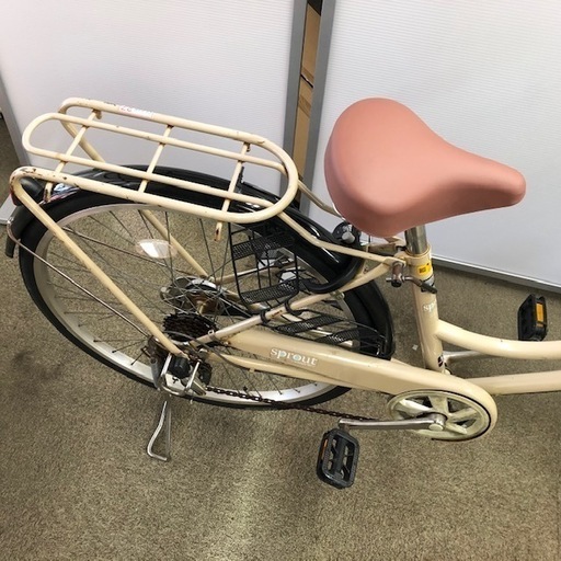 《ご予約中》26インチ自転車 オートライト【江戸川区内送料無料】アサヒ ライトブラウン sprout