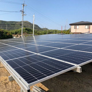 （急募）週払い可能　太陽光架台、パネル設置工事（未経験可）の画像