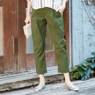 妊婦 妊パン マタニティウェア 産後兼用マタニティテーパードタッ...