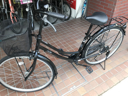 26インチ　ママチャリ　ブラック