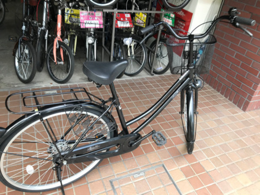 26インチ　ママチャリ　ブラック