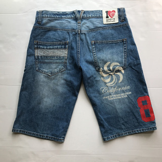 バナナセブン デニムハーフパンツ LL