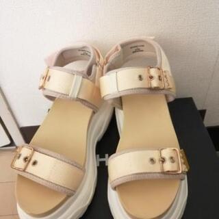 美品　厚底　サンダル　L　24.5の画像