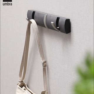 Umbra コートハンガー 2連　ブラウン／ニッケルの画像