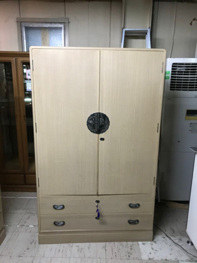 JF00487 加茂桐箪笥 伝統工芸 美術 収納 桐タンス