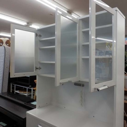 レンジボード 大容量 幅118㎝ 食器棚 レンジ台 キッチンボード ペイペイ対応 札幌市西区西野