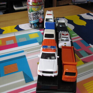 ミニカー 仕事をする車コレクションケース付きの画像