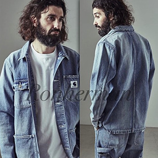 美品 ロンハーマン×カーハート デニムカバーオールジャケット Msize