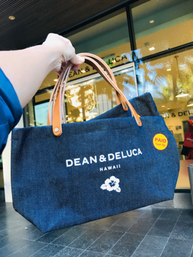 ハワイDean&Deluca 入手困難限定販売デニム　プレミア付きバッグ
