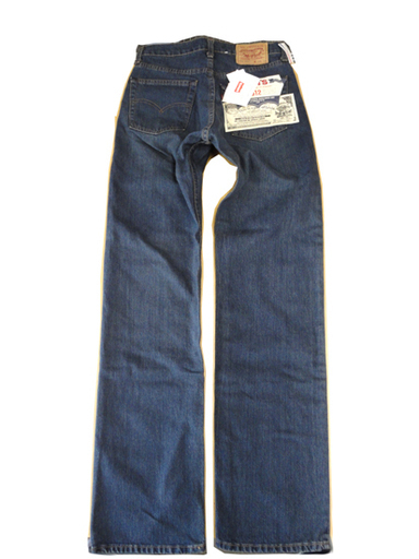 未使用・保管品 Levi's 512-0217 CLASSIC BLUE LEVI'S W30 L34 94年製 フラッシャー付 デッ