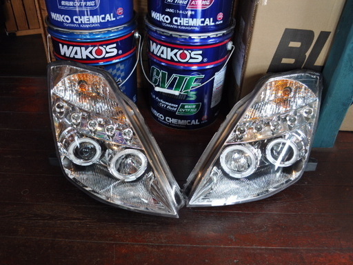 Z33　前期　イカリング　ヘッドライト　左右　中古