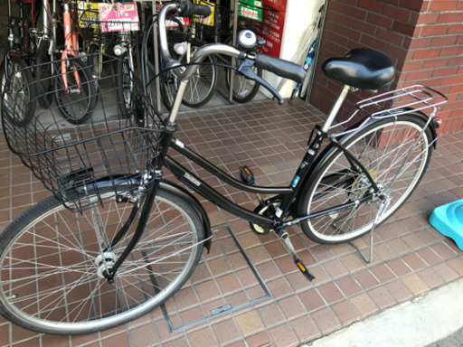 ★美品★27インチ　外装6段変速　ledオートライト付き　ブラック