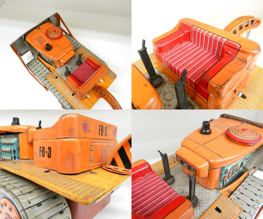 当時物 昭和レトロ ブリキ ブルドーザー 玩具 オブジェ おもちゃ 働く車 現状品☆ 札幌市 北区 屯田