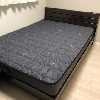 マットレス付き 美品ダブルベッド