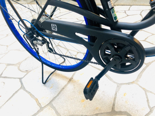 アサヒサイクル 27型 自転車 ジョイブロック276S ブラック/ブルー/外装6段変速 FJC76S